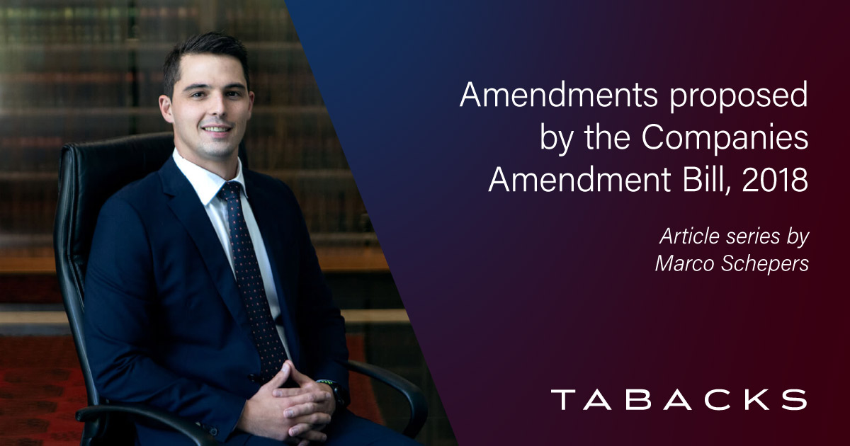 Companies Amendment Bill: Share buy-backs